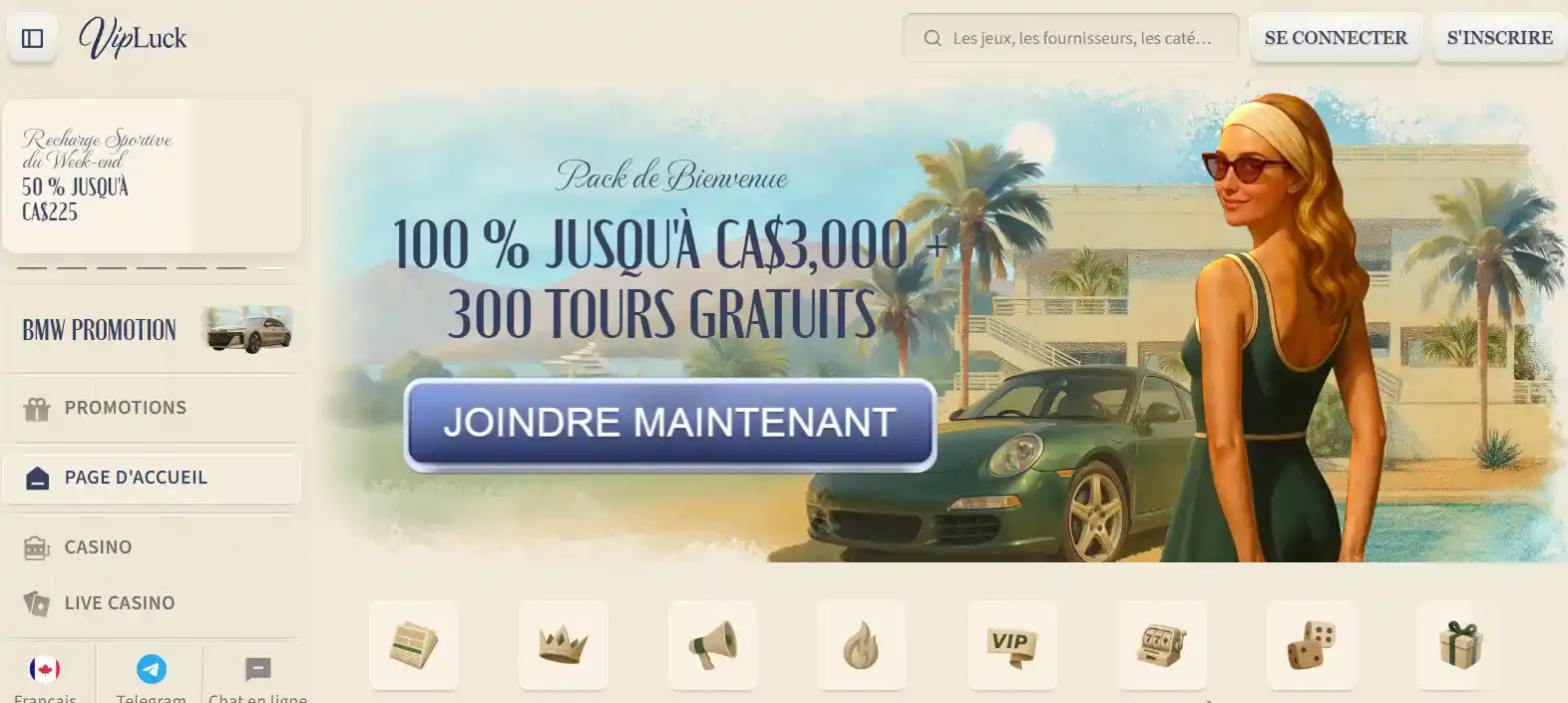 VipLuck Casino : service client francophone 24/7