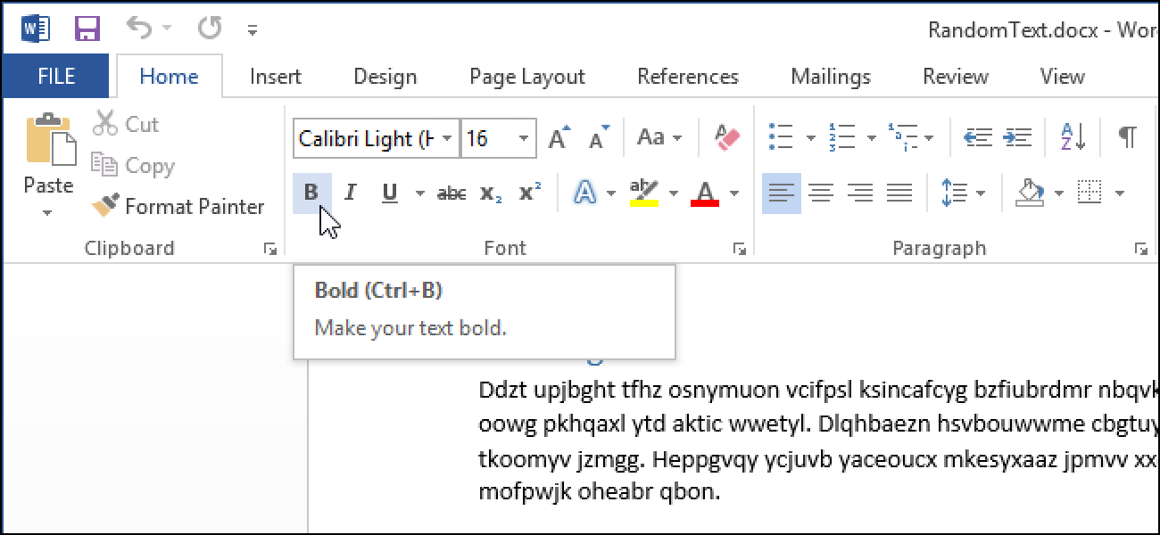 Comment ajouter un raccourci clavier à une commande dans Word 2013