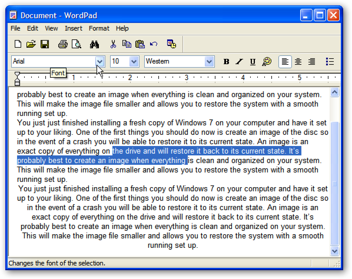 Nouvelles fonctionnalités de WordPad et Paint dans Windows 7