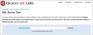 Page de test Qualys SSL Labs