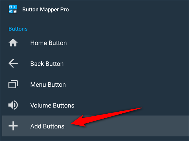Sélectionnez le "Ajouter des boutons" option