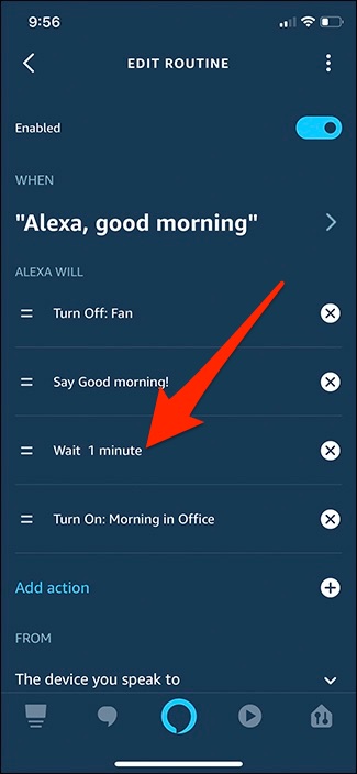 Ahora puede establecer un retraso en las rutinas de Alexa