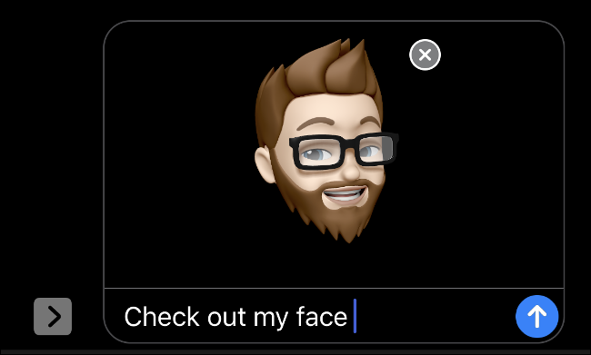 Utilisation de Memoji avec Face ID dans iMessage