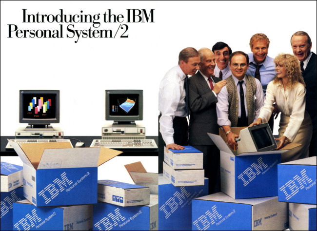 Une annonce pour IBM OS / 2 dans un magazine.