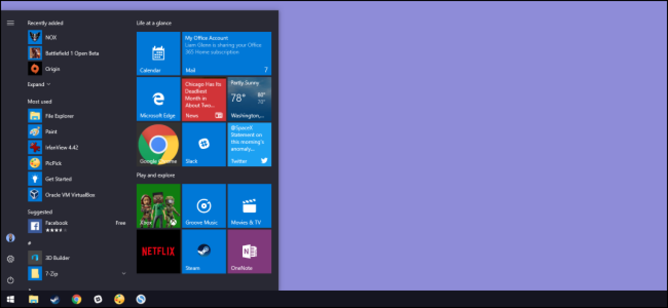 10 façons de personnaliser le menu Démarrer de Windows 10