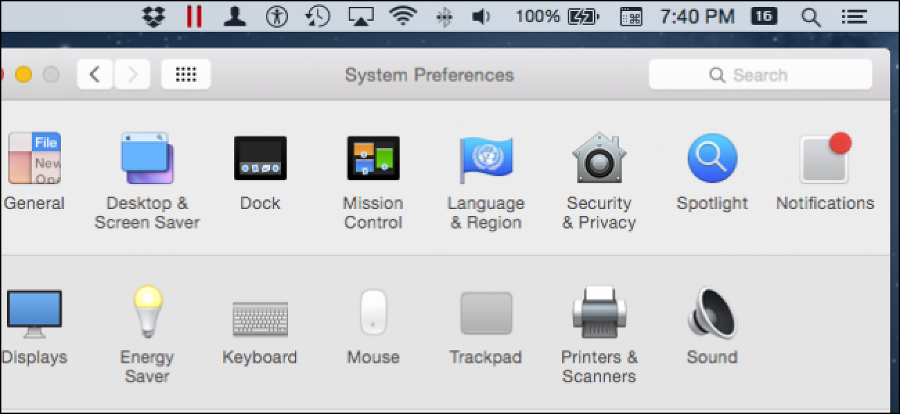Toutes les icônes intégrées que vous pouvez afficher sur la barre de menus de votre Mac (probablement)
