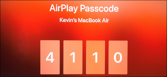 Code d'accès AirPlay Apple TV