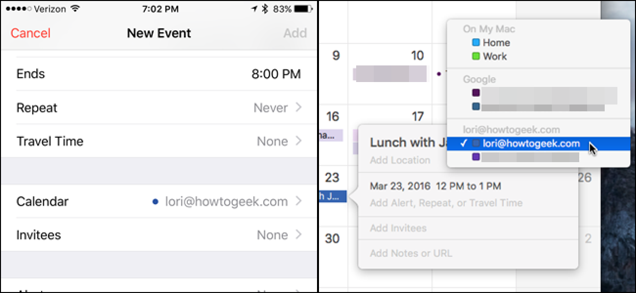 Comment définir le calendrier par défaut pour les nouveaux rendez-vous sous iOS et OS X