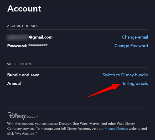 Comment mettre à jour vos informations de facturation Disney + - Azur Plus - Changer Mode De Paiement Disney Plus