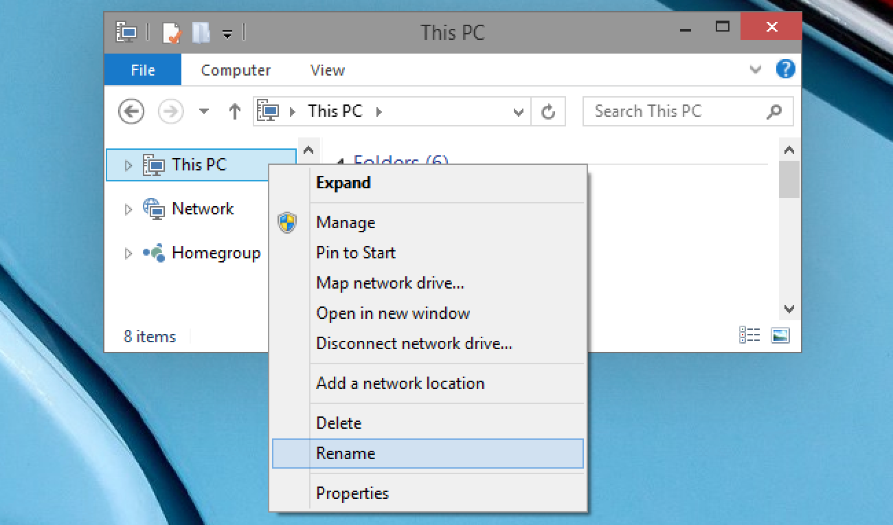 Comment renommer «Ce PC» Retour à «Poste de travail» sous Windows