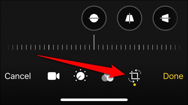 Bouton de recadrage Apple iPhone