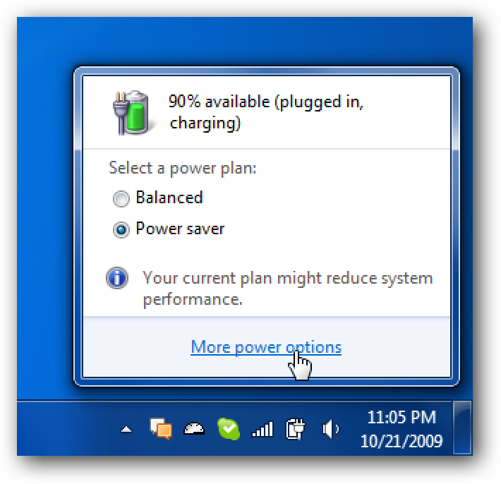 Désactivez la gestion de l'alimentation sous Windows 7 ou Vista