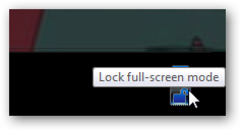 Verrouiller l'écran en mode plein écran dans Windows Media Player