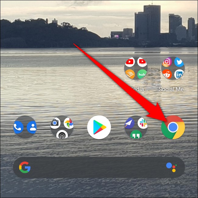 Application Chrome pour Android Click