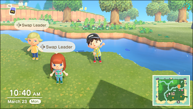 Changer de leader en mode Party Play dans Animal Crossing: New Horizons