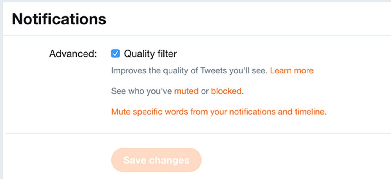 Que fait le «filtre qualité» de Twitter?