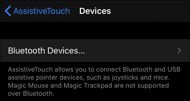Couplage d'une souris Bluetooth sous iOS 13 (iPadOS 13)