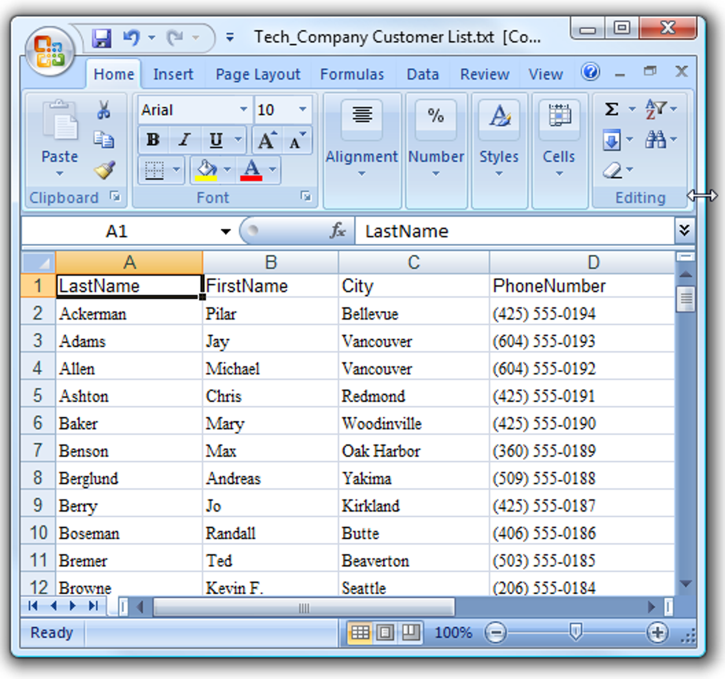 Convertir une feuille de calcul Excel en un fichier texte délimité par des tabulations