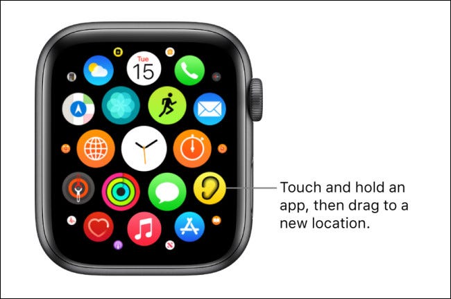 Mode tremblement de l'Apple Watch