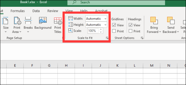 Excel - Mettre à l'échelle pour s'adapter