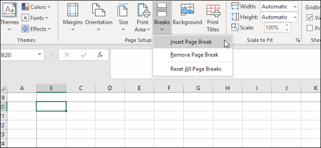 Excel - Sauts de page