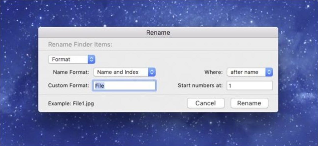 Comment renommer plusieurs fichiers à la fois dans macOS
