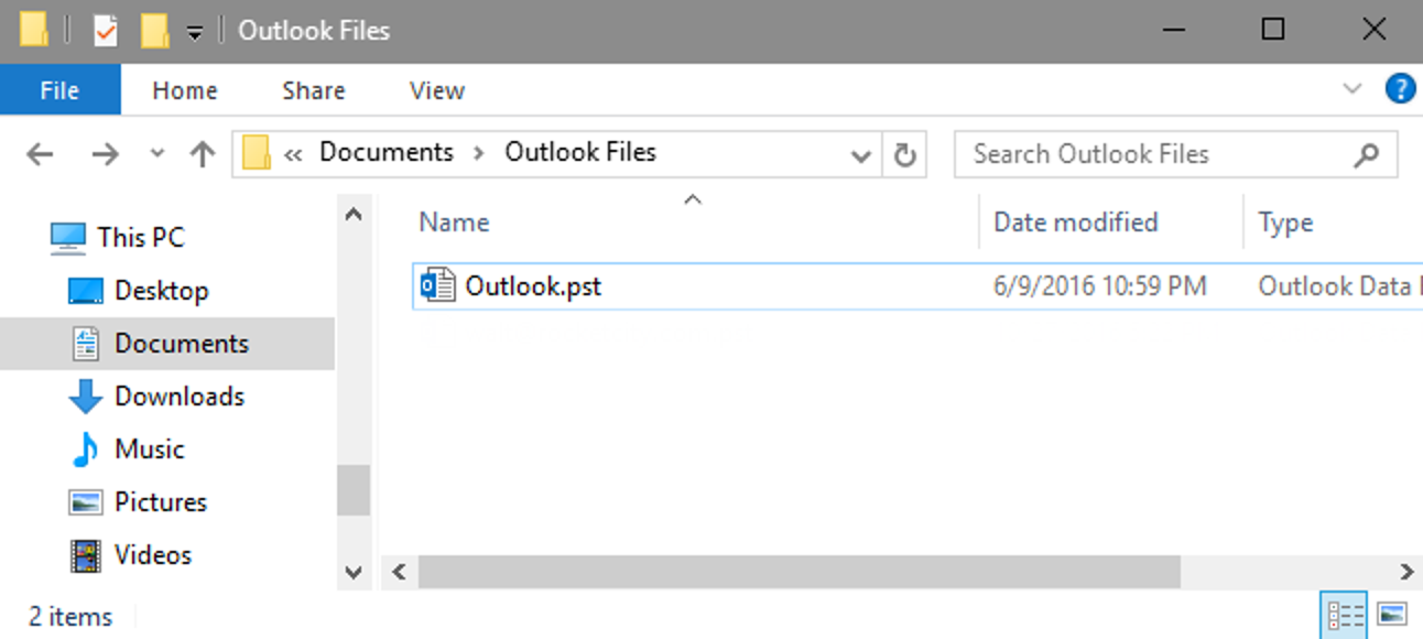 Où sont mes fichiers de données Outlook PST et comment puis-je les déplacer ailleurs?