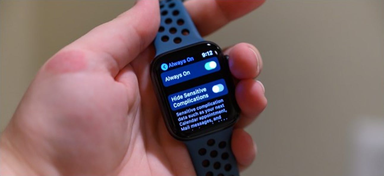 Comment désactiver l'affichage permanent de l'Apple Watch