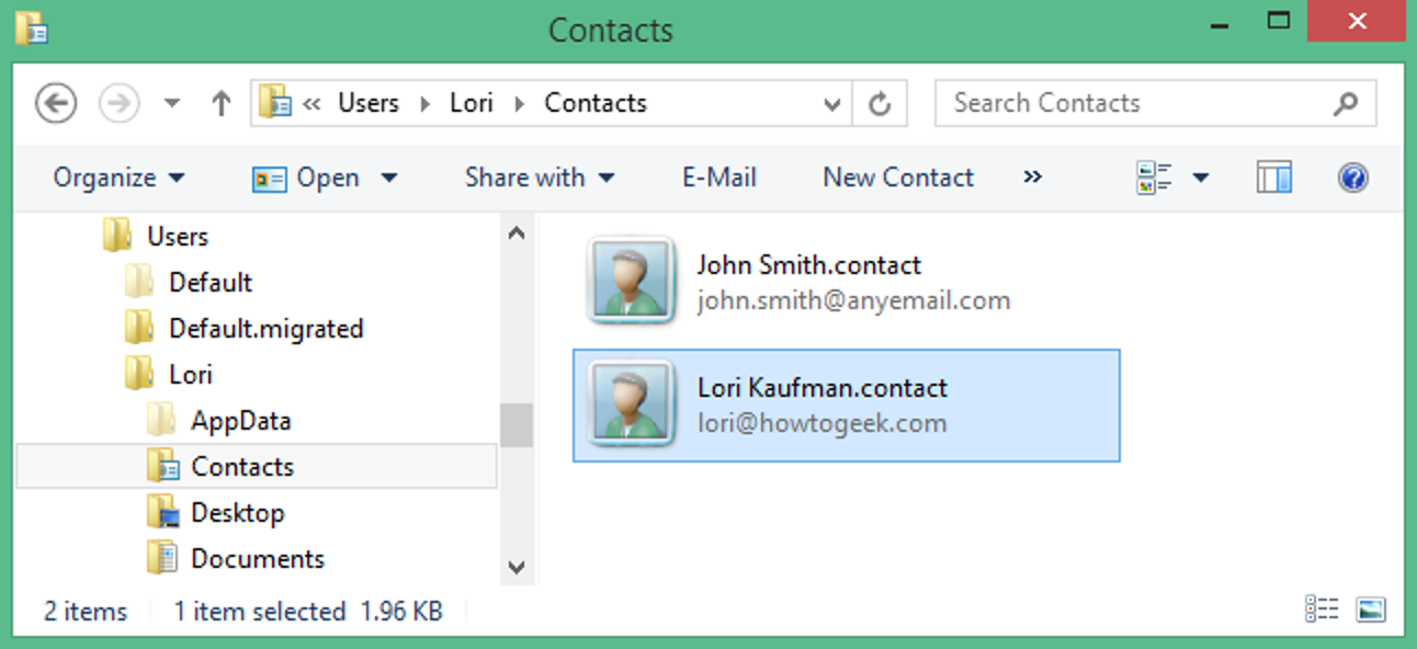 Comment importer des contacts dans et exporter des contacts à partir du dossier Contacts Windows