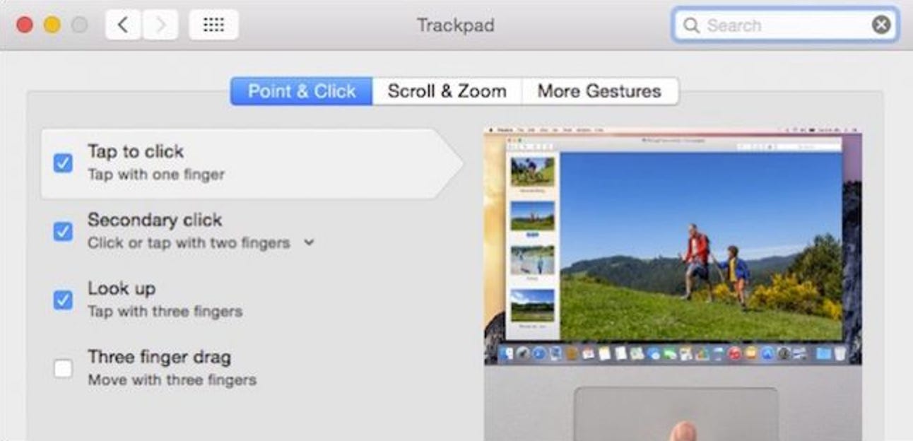 Comment faire un clic droit avec deux doigts et d'autres gestes du trackpad OS X