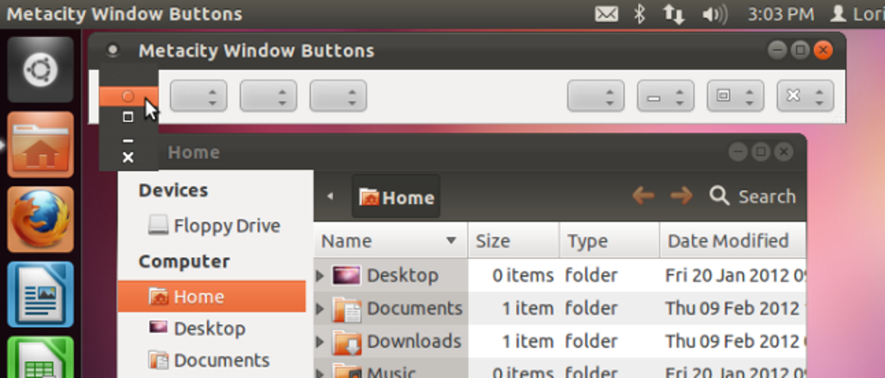 Déplacer les boutons de la fenêtre vers la droite dans Ubuntu 11.10