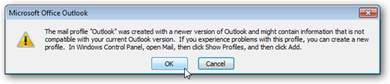 Comment revenir à Outlook 2007 après la fin de la version bêta de 2010