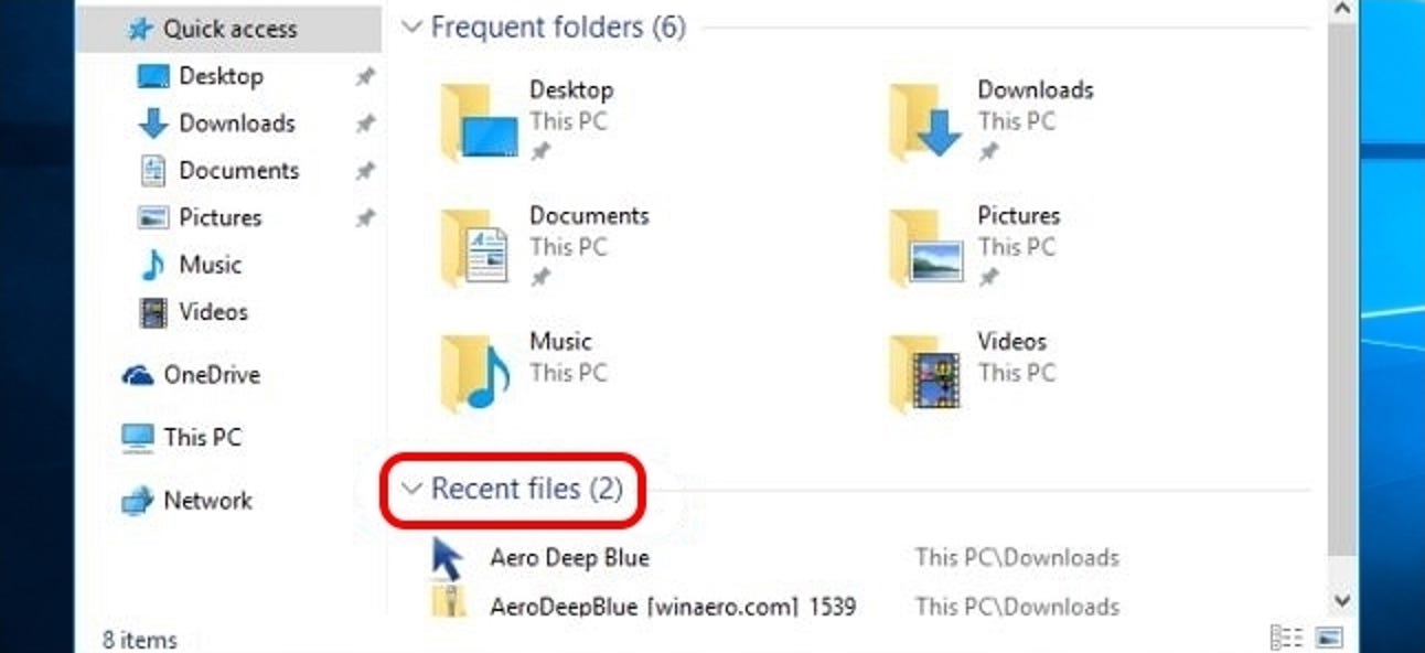 Comment récupérer la liste «Tous les fichiers récents» dans Windows 10?