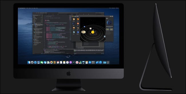 Un écran Apple iMac Pro.