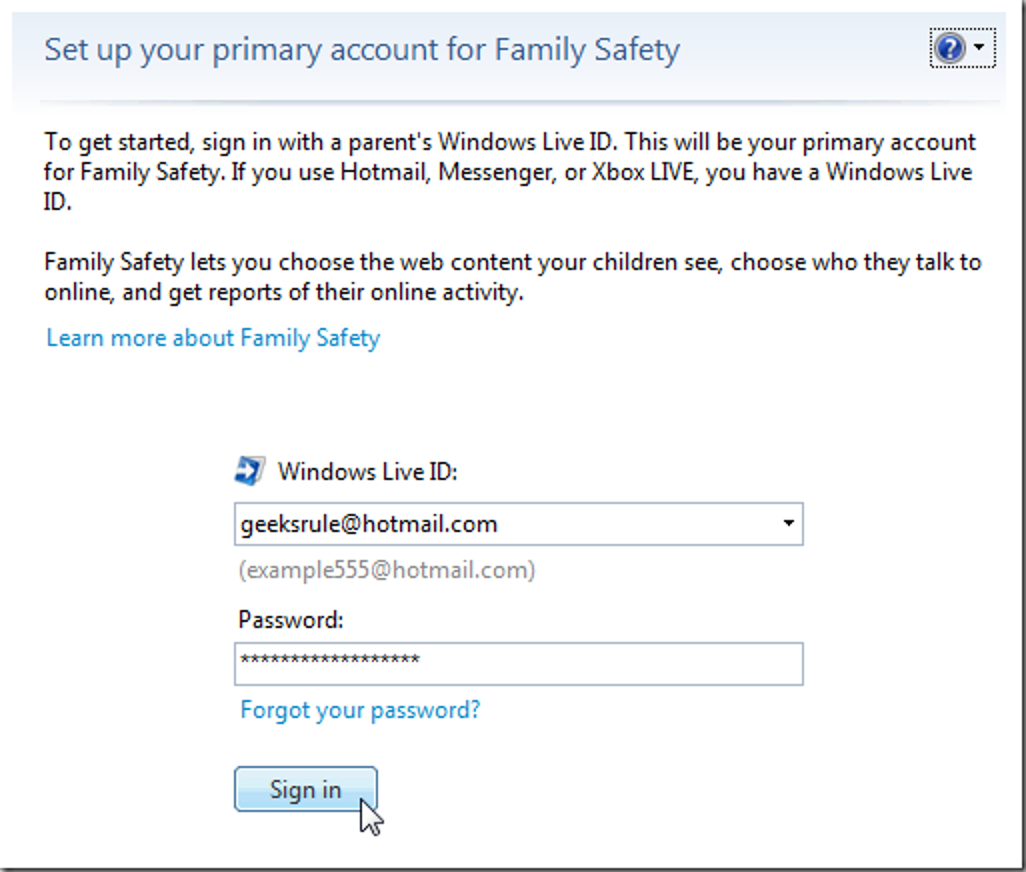Aidez à protéger vos enfants avec le filtre de sécurité pour la famille Windows Live