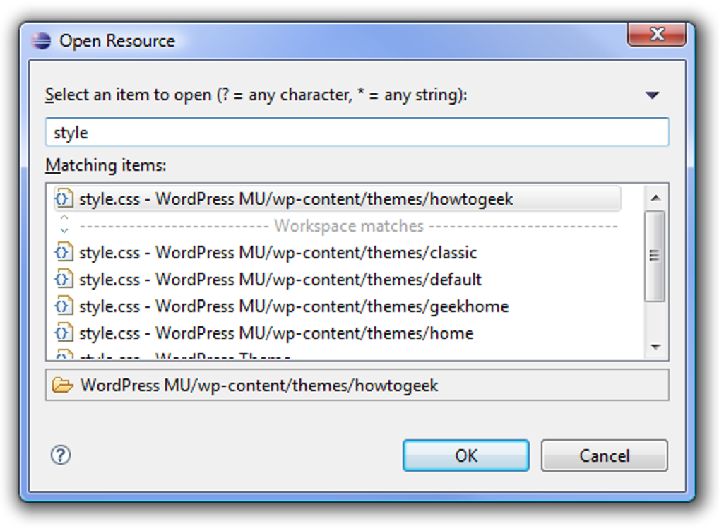 Imiter la fonctionnalité «Open Resource» Eclipse dans Visual Studio