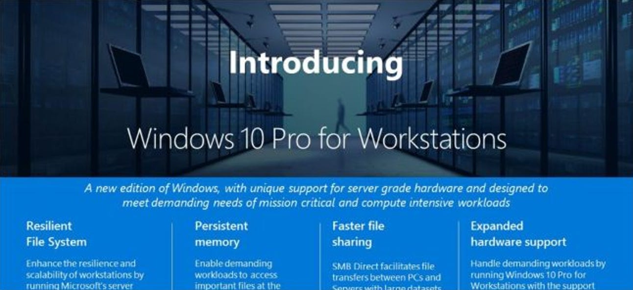 Qu'est-ce que Windows 10 Professionnel pour les stations de travail et en quoi est-il différent?