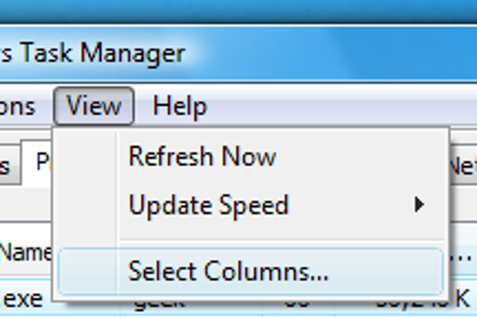 Utilisez le Gestionnaire des tâches de Windows Vista pour voir le nom de fichier du processus en cours d'exécution