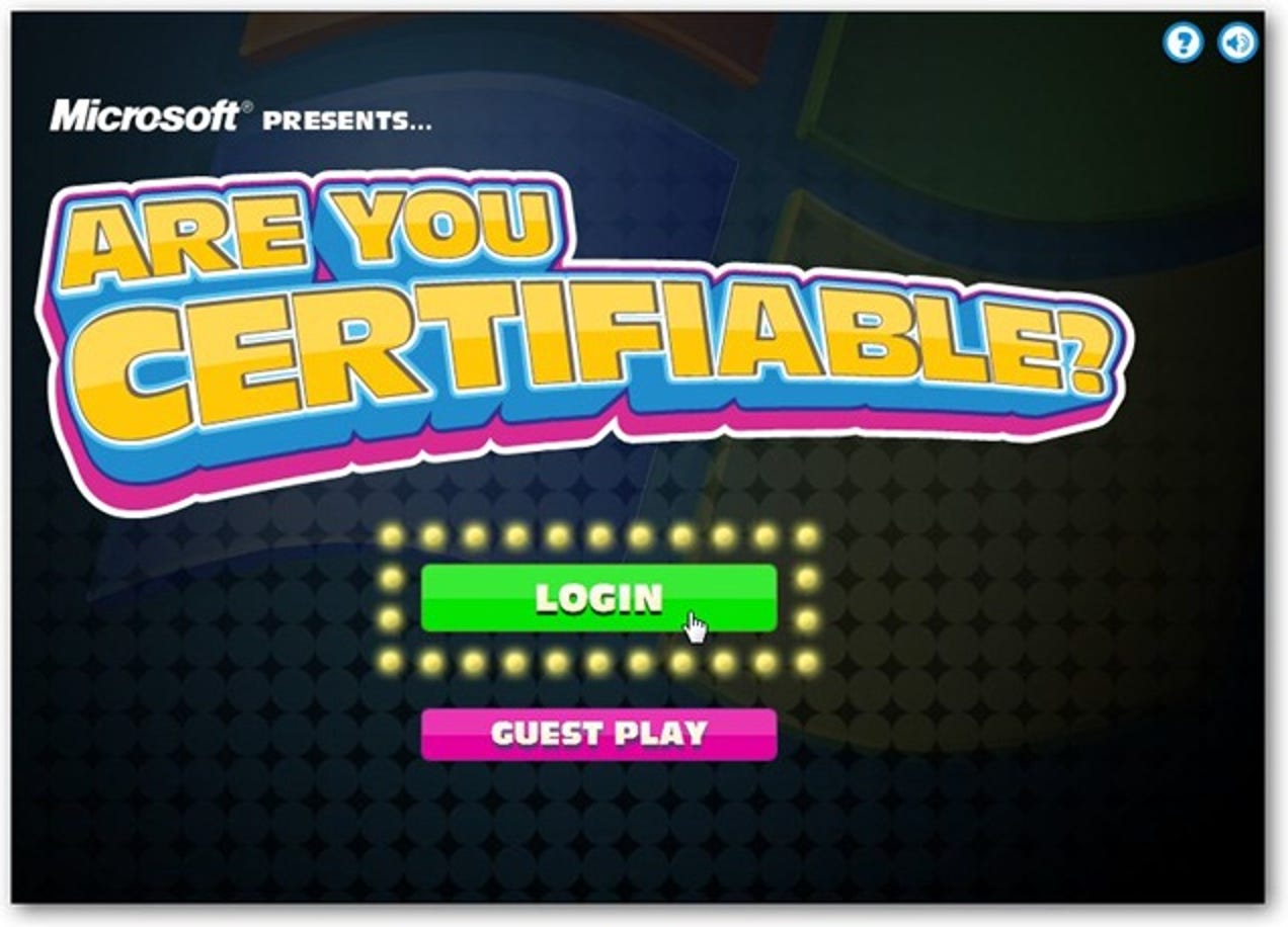 Jouez au jeu Microsoft «Êtes-vous certifiable?»