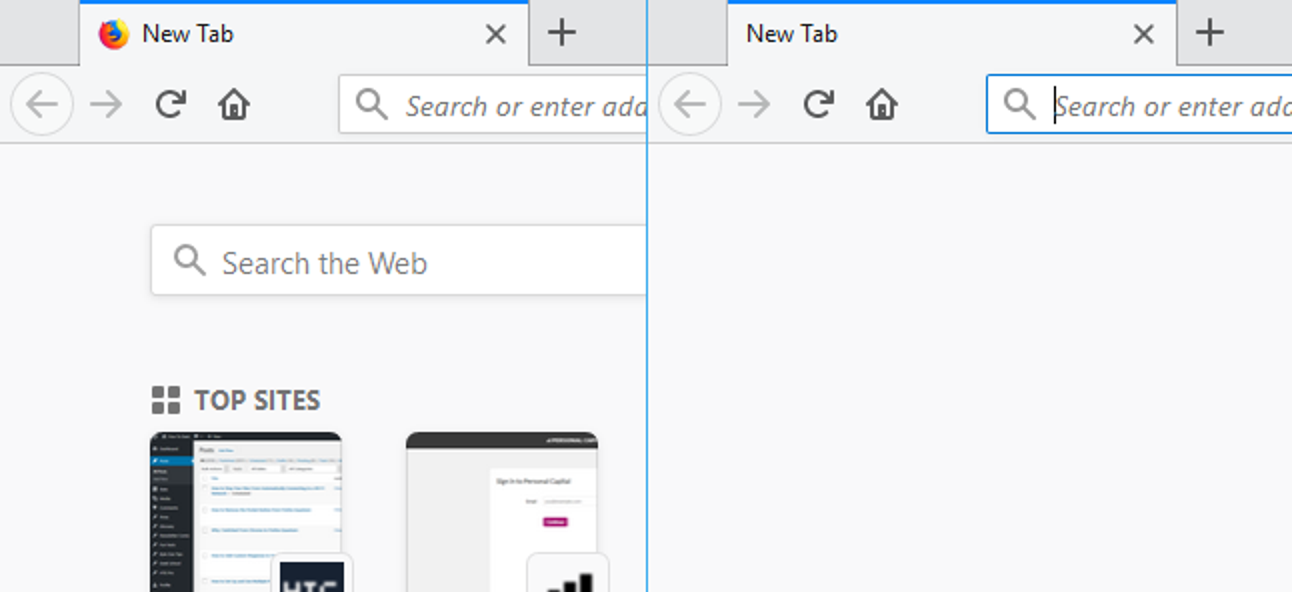 Comment modifier ou personnaliser la page Nouvel onglet de Firefox