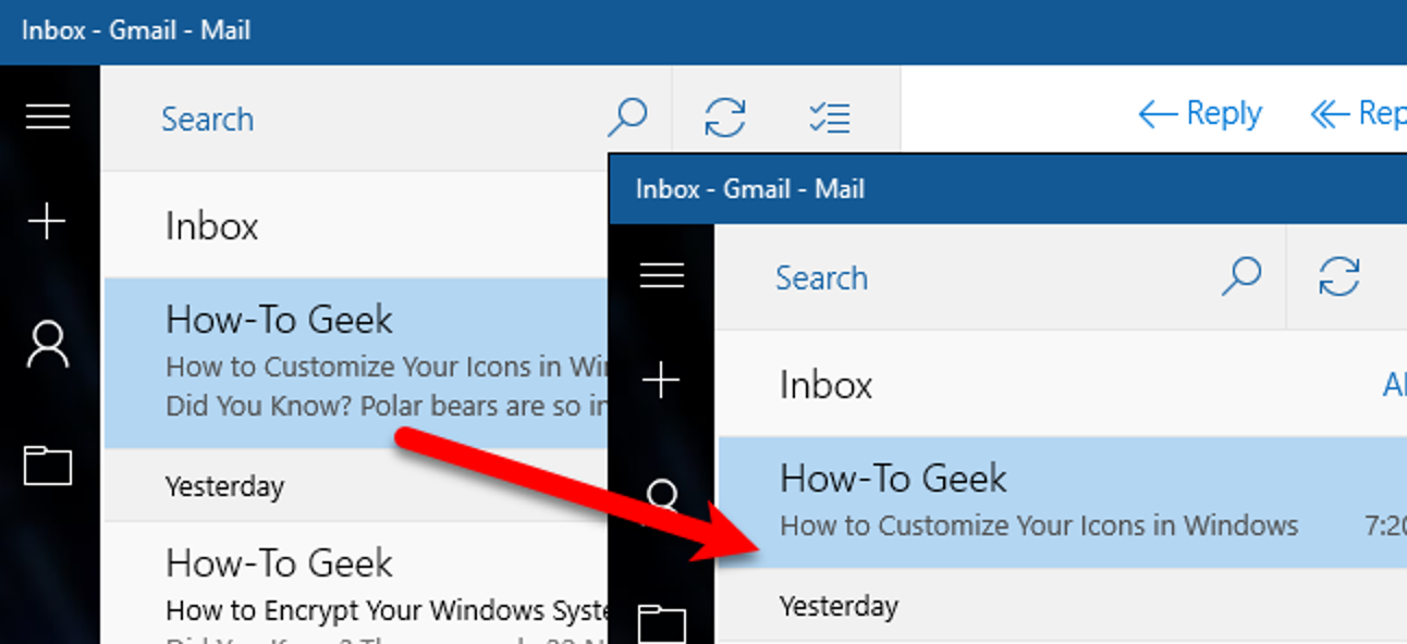 Comment désactiver les aperçus de messages dans Windows 10 Mail