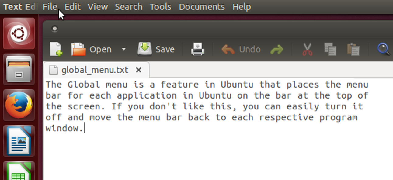 Comment désactiver le menu global dans Ubuntu 13.10