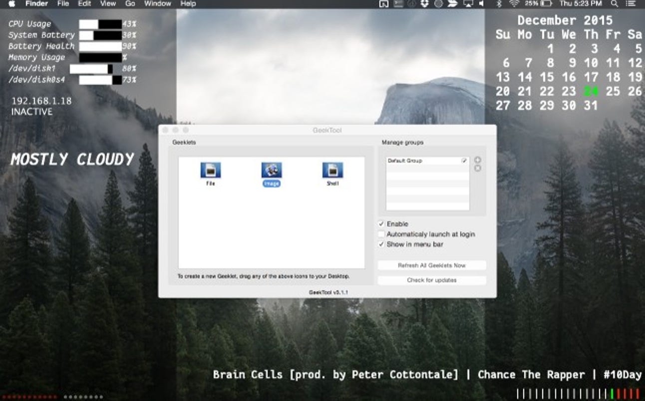 Comment utiliser Geektool pour personnaliser le bureau de votre Mac