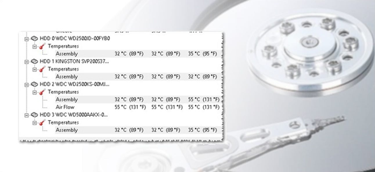Comment un ordinateur détermine-t-il la température du disque dur?