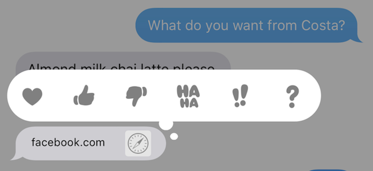 Comment répondre avec un tapback dans les messages sur iPhone et iPad