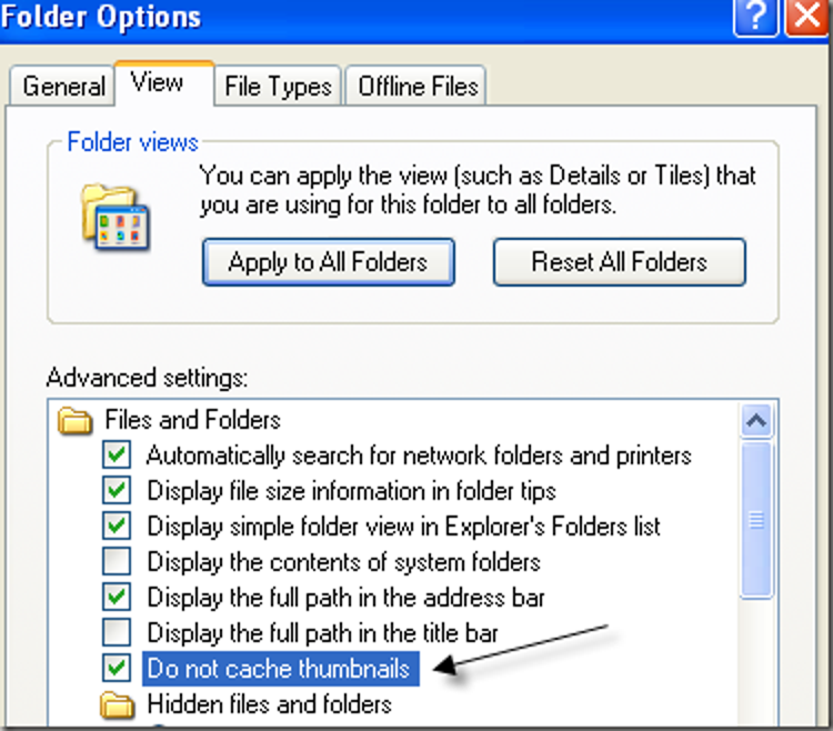 Empêcher Windows de créer les fichiers de cache de vignettes Thumbs.db