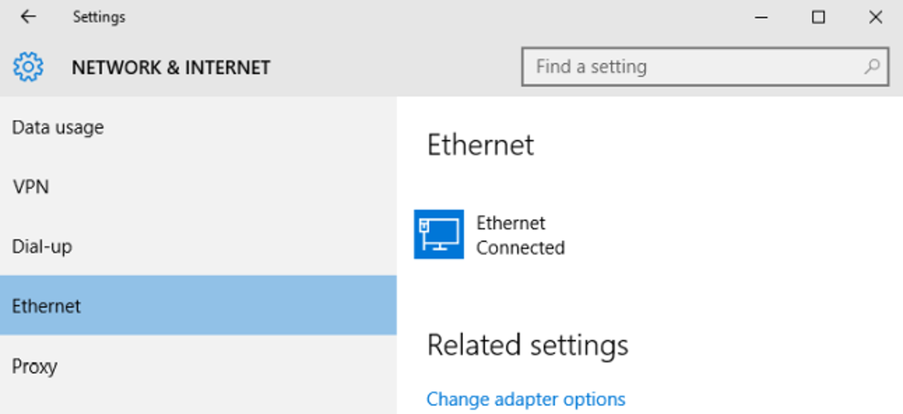 Comment définir une connexion Ethernet comme mesurée dans Windows 8 et 10
