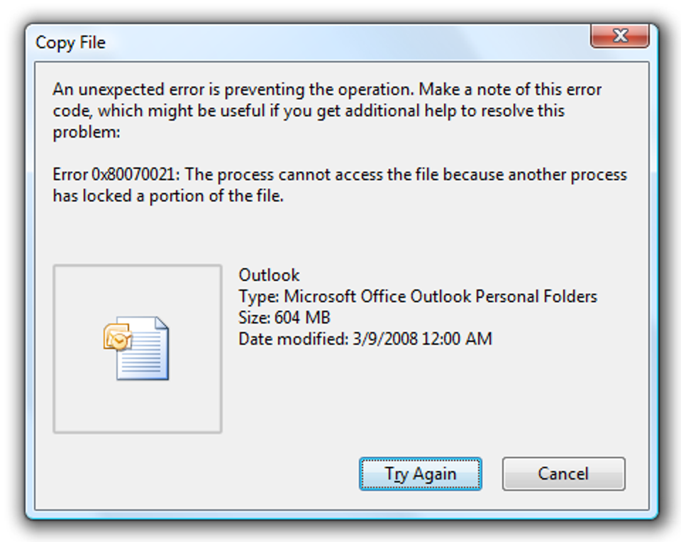 Sauvegarder / copier des fichiers «en cours d'utilisation» ou «verrouillés» sous Windows (ligne de commande)