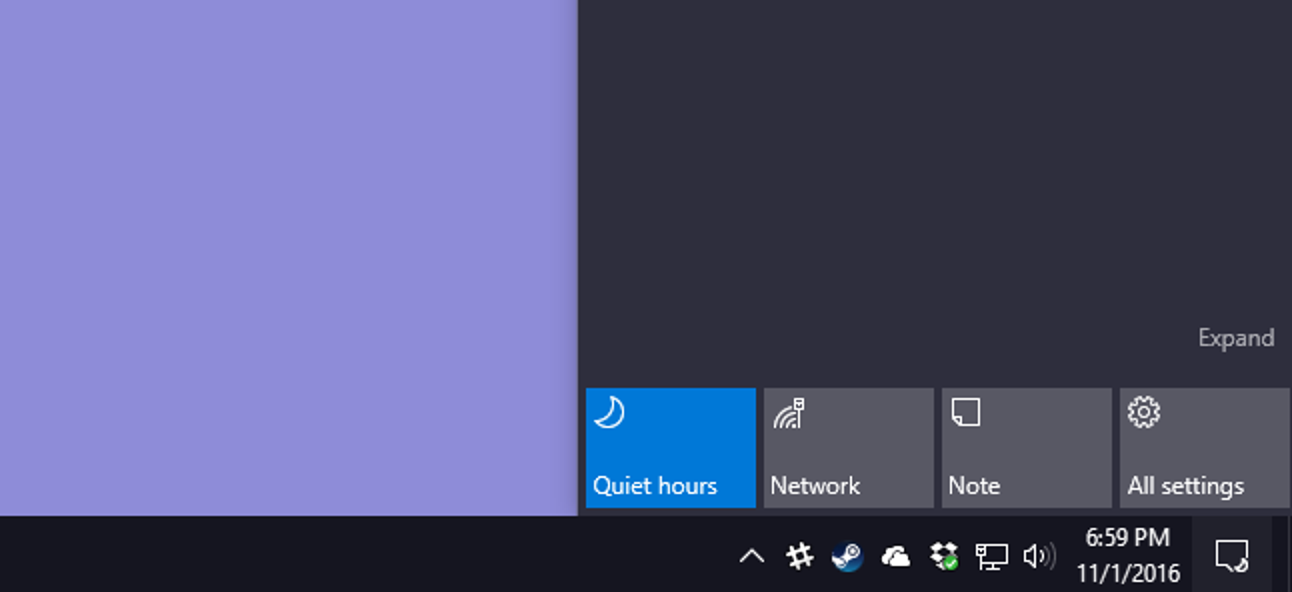 Comment modifier les heures de silence par défaut dans Windows 10