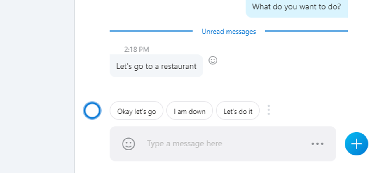 Comment désactiver les réponses suggérées de Cortana dans Skype